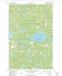 Isabella Lake 1981 topographic map thumbnail