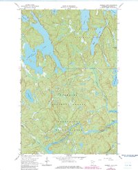 Johnson Lake 1967 topographic map thumbnail