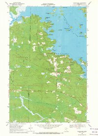 Kabetogama 1969 topographic map thumbnail