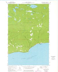 Kadunce River 1960 topographic map thumbnail