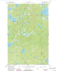 Kawishiwi Lake 1960 topographic map thumbnail