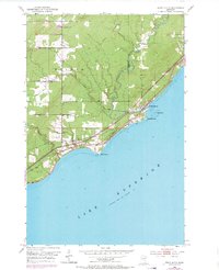 Knife River 1953 topographic map thumbnail