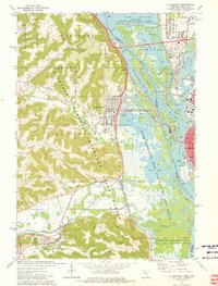 La Crescent 1973 topographic map thumbnail