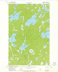 Lake Agnes 1963 topographic map thumbnail
