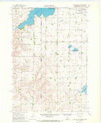Lake Benton NW 1967 topographic map thumbnail