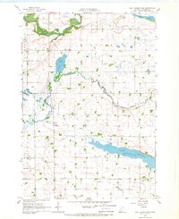 Lake Hanska West 1967 topographic map thumbnail