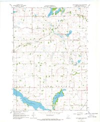Lake Hanska East 1967 topographic map thumbnail