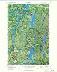 Lake Hattie 1972 topographic map thumbnail
