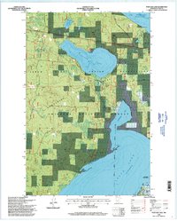 Portage Lake 1996 topographic map thumbnail