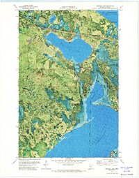 Portage Lake 1971 topographic map thumbnail