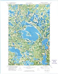 Puposky Lake 1972 topographic map thumbnail
