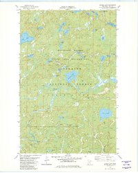 Quadga Lake 1981 topographic map thumbnail