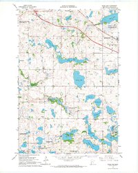 Quam Lake 1966 topographic map thumbnail