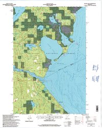 Raven Lake 1996 topographic map thumbnail