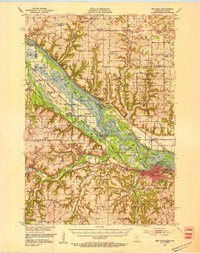 Red Wing 1952 topographic map thumbnail