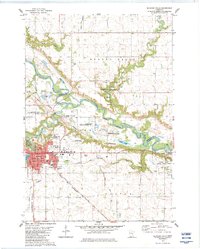 Redwood Falls 1982 topographic map thumbnail
