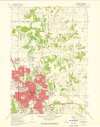 Rochester 1972 topographic map thumbnail