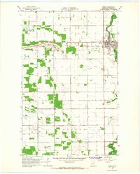 Roseau 1966 topographic map preview