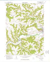 Rushford West 1974 topographic map thumbnail
