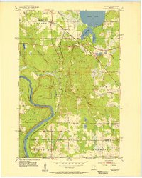 Saginaw 1953 topographic map thumbnail