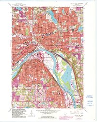St Paul East 1967 topographic map thumbnail