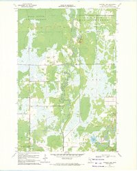 Sanders Lake 1970 topographic map thumbnail