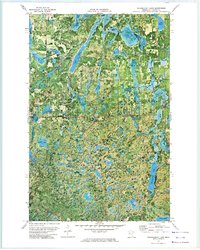 Schoolcraft Lake 1972 topographic map thumbnail