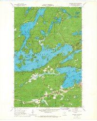 Shagawa Lake 1965 topographic map thumbnail