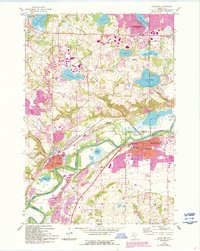 Shakopee 1958 topographic map thumbnail