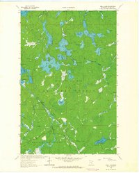 Shell Lake 1963 topographic map thumbnail