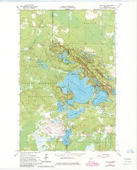 Side Lake 1964 topographic map thumbnail