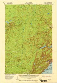 Silver Bay 1954 topographic map thumbnail