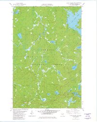 Silver Island Lake 1981 topographic map thumbnail