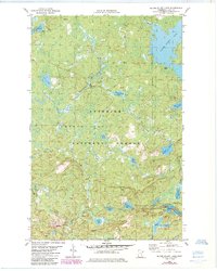Silver Island Lake 1981 topographic map thumbnail