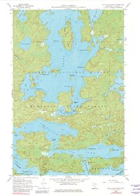 Sioux Pine Island 1956 topographic map thumbnail
