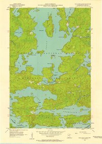 Sioux Pine Island 1956 topographic map thumbnail