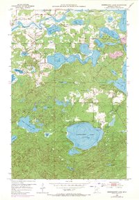 Siseebakwet Lake 1953 topographic map thumbnail