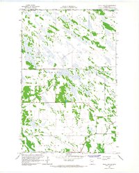 Skull Lake NE 1966 topographic map thumbnail