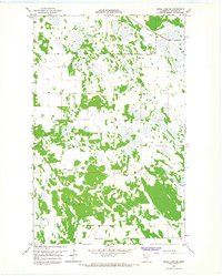 Skull Lake SE 1966 topographic map thumbnail