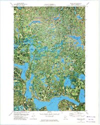 Skunk Lake 1972 topographic map thumbnail