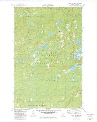 Slate Lake West 1981 topographic map thumbnail