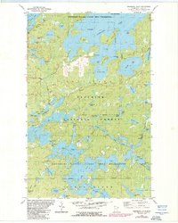 Snowbank Lake 1981 topographic map thumbnail