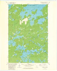 Snowbank Lake 1981 topographic map thumbnail