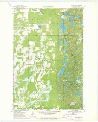 Spider Lake 1970 topographic map thumbnail