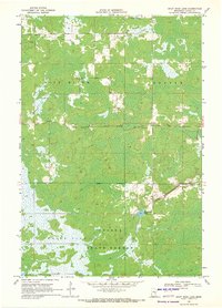 Split Rock Lake 1969 topographic map thumbnail
