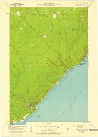 Split Rock Point 1956 topographic map thumbnail