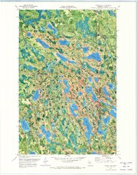 Spring Lake 1970 topographic map thumbnail