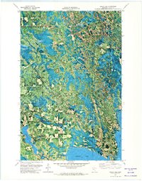 Squaw Lake 1971 topographic map thumbnail