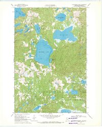 Strawberry Lake 1969 topographic map thumbnail
