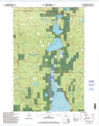 Sucker Lakes 1996 topographic map thumbnail
